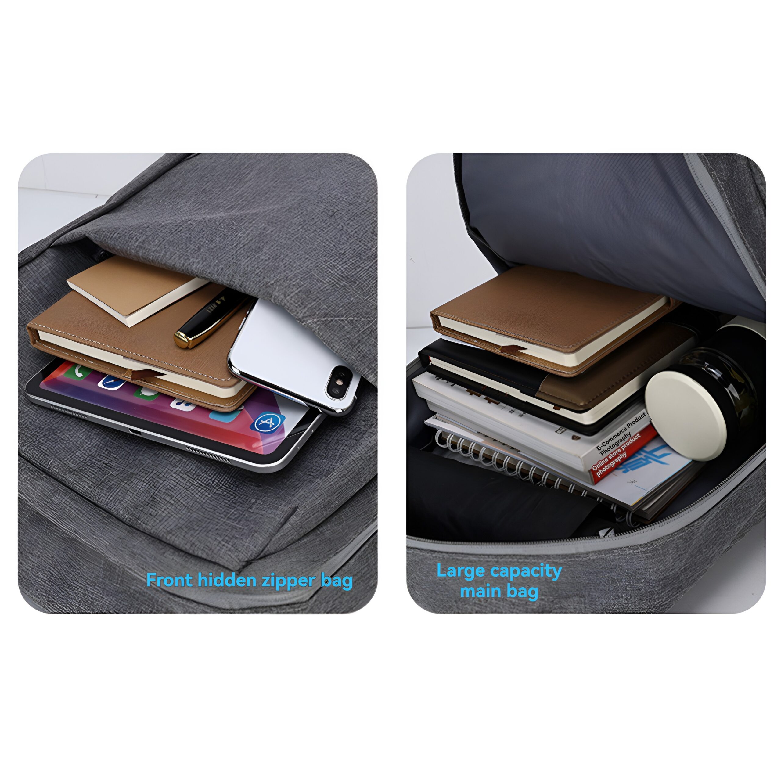 Multifunctional Waterproof Laptop Backpack – 15.6-Inch Business & Travel Bag - Image 2